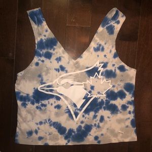 Blue Jays Tye-Dye Cropped Tank
